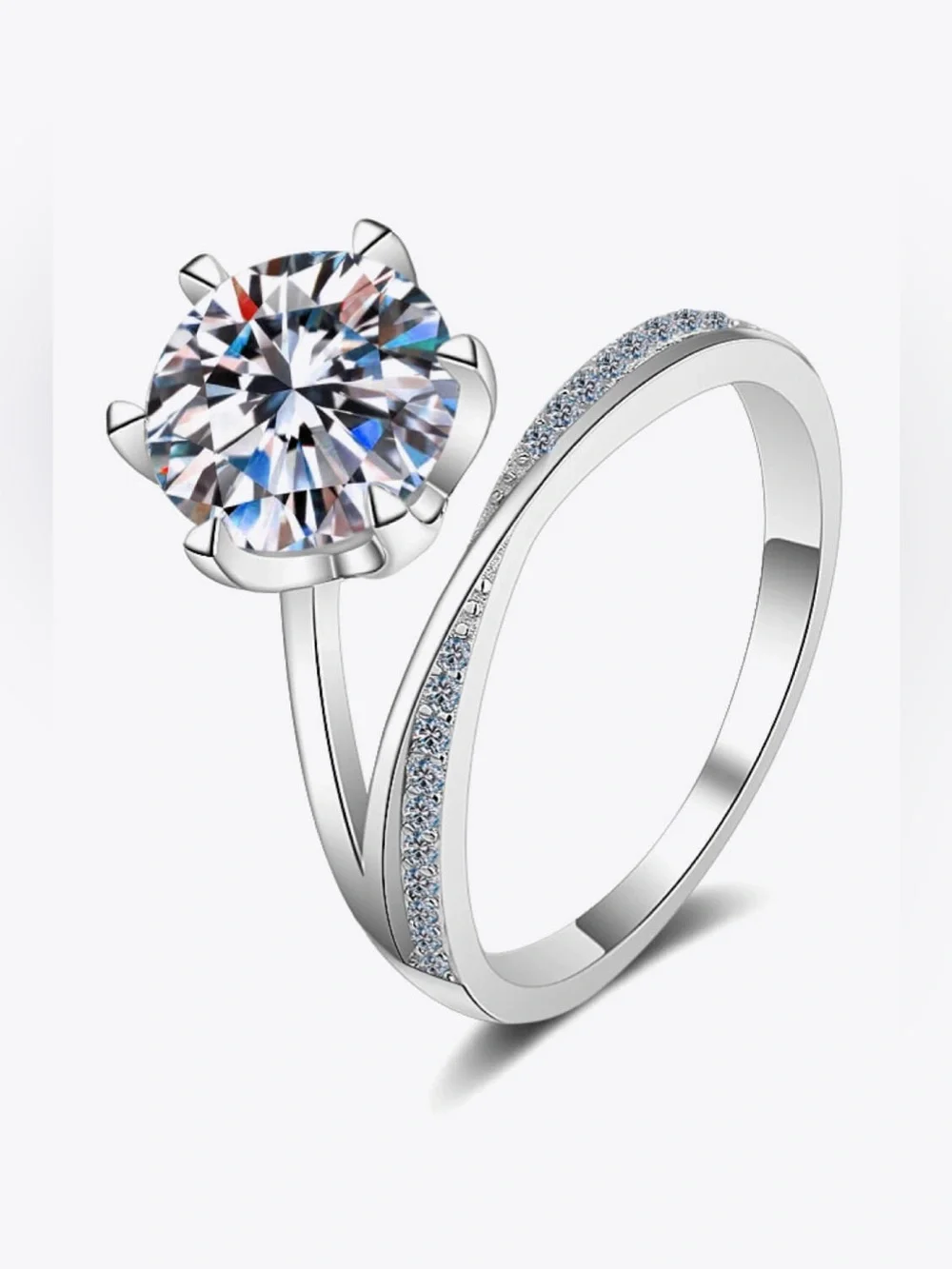 3 Carat Moissanite 6-Prong Ring